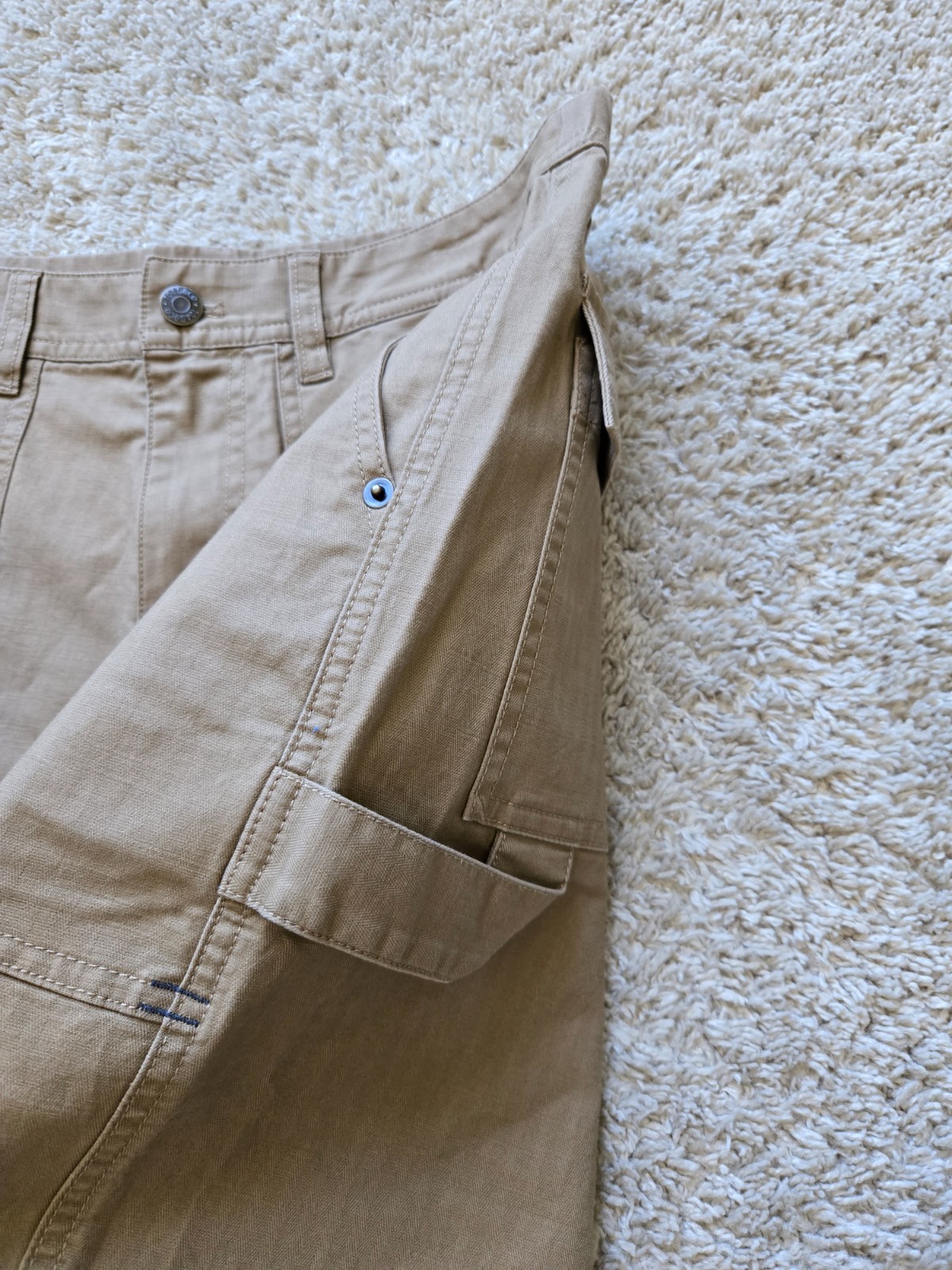 Toad & Co juniper shorts mens 30 organic cotton tan brown