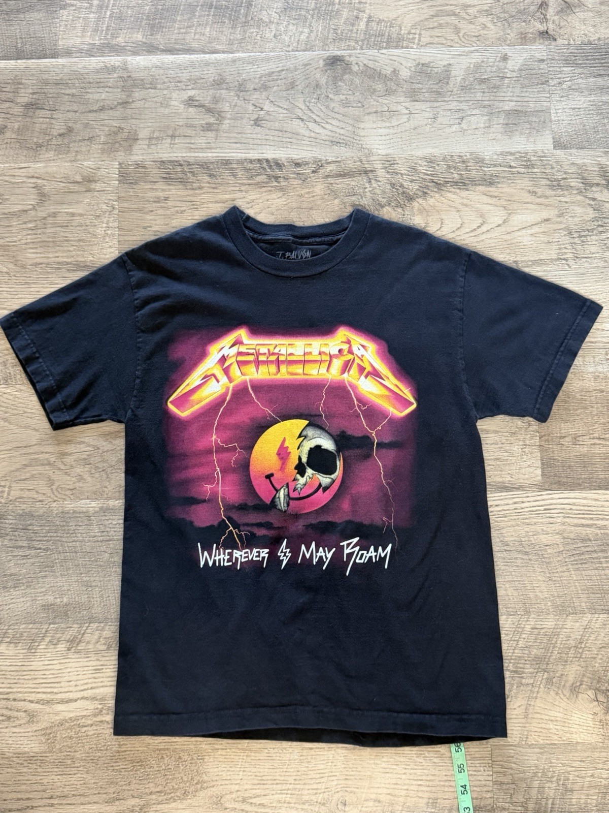 J Balvin x Metallica Wherever I May Roam Graphic T Shirt Black See Measurements