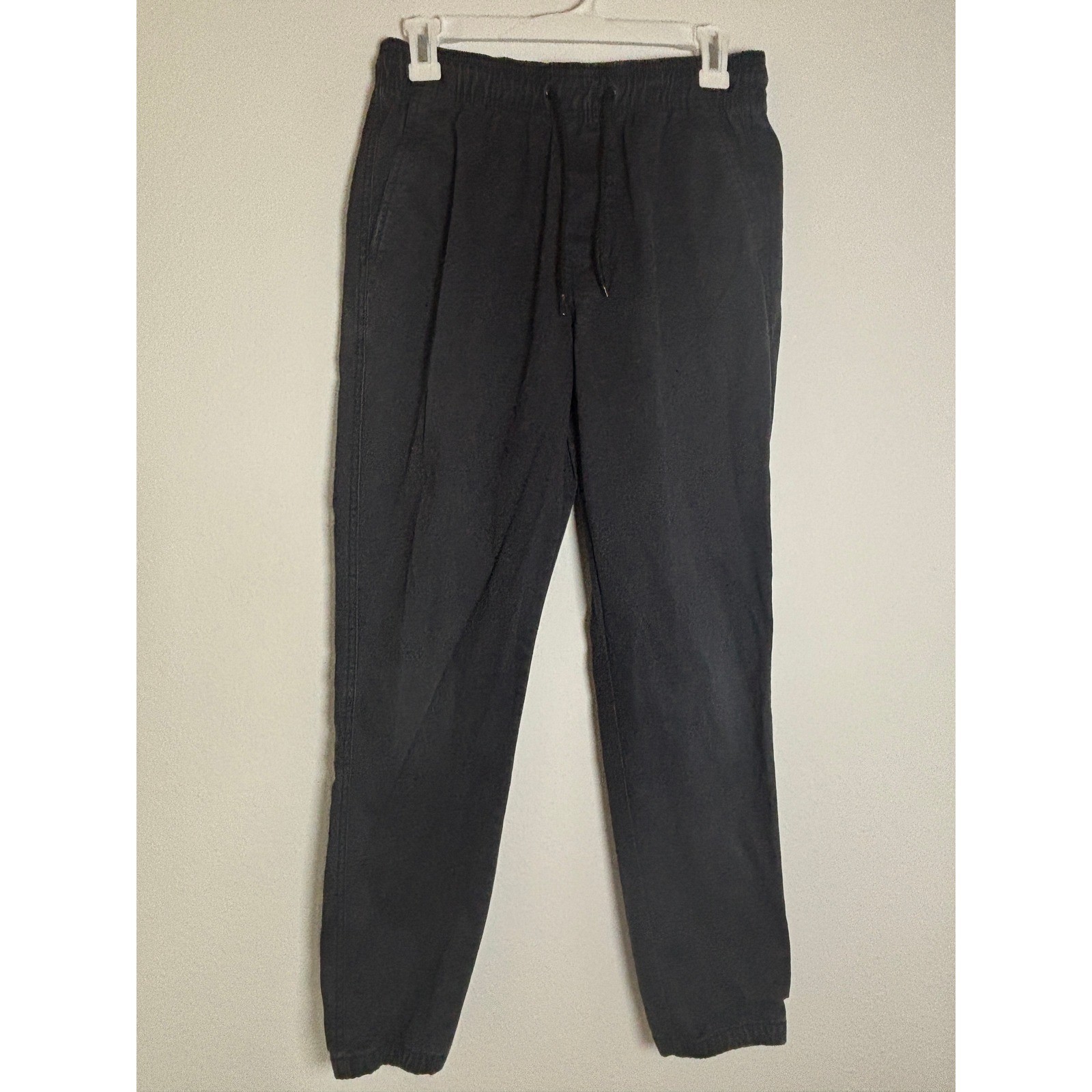 Old Navy Modern Jogger Built-In Flex Black Tapered Elastic Waist Pants Mens S