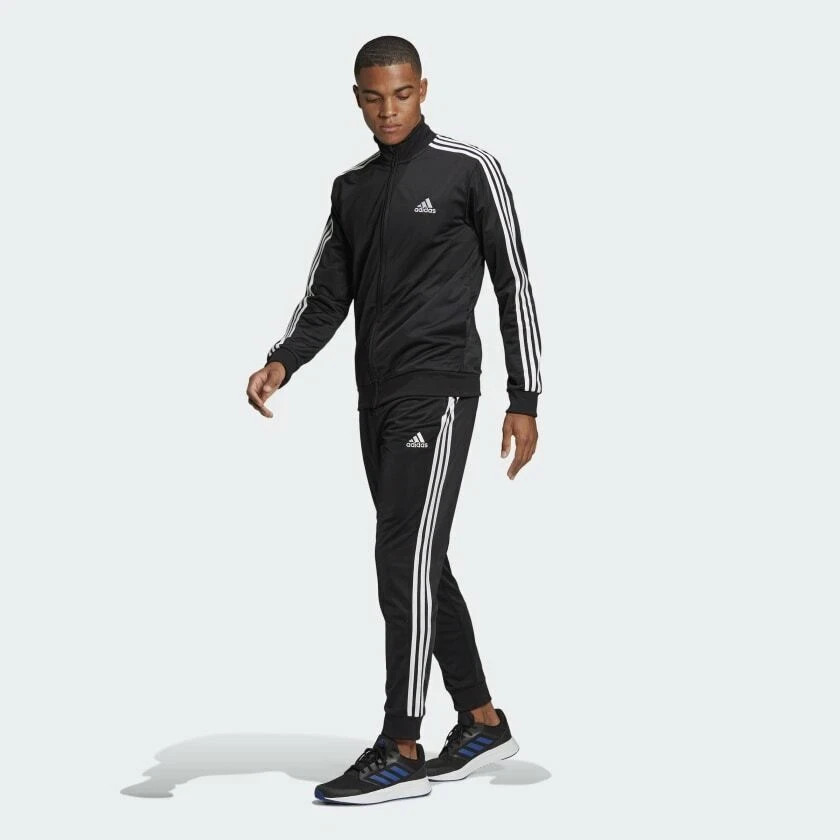 adidas Men’s Primegreen Essentials 3-Stripes Track Suit (Jacket & Pant) GK9651