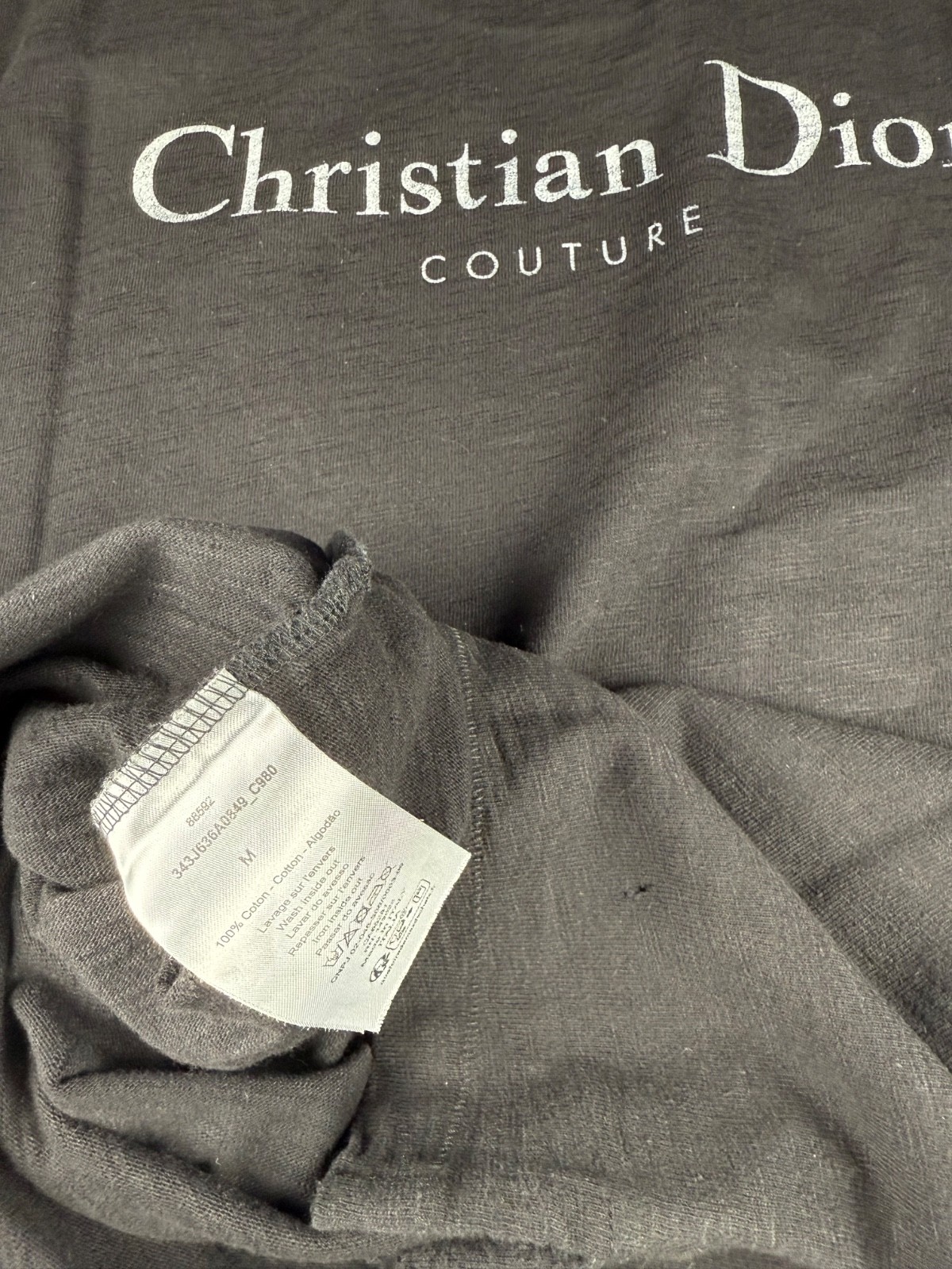 Dior Logo Printed T shirt Size Medium