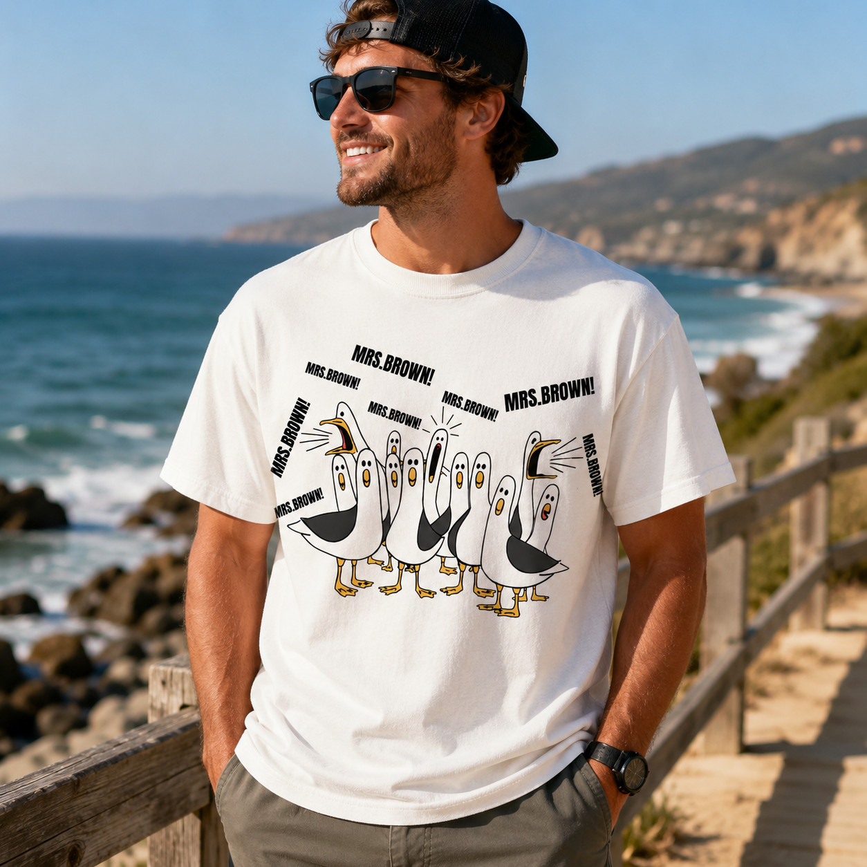 Personalized Seagull Teacher Shirt Custom Name Funny Teacher Appreciation Gift