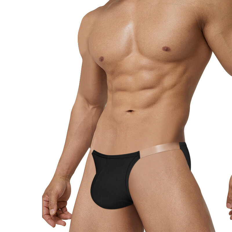 Vent Adannu Sexy Underwear Transparent Belt Modal Pouch Low Waist Men’s Briefs
