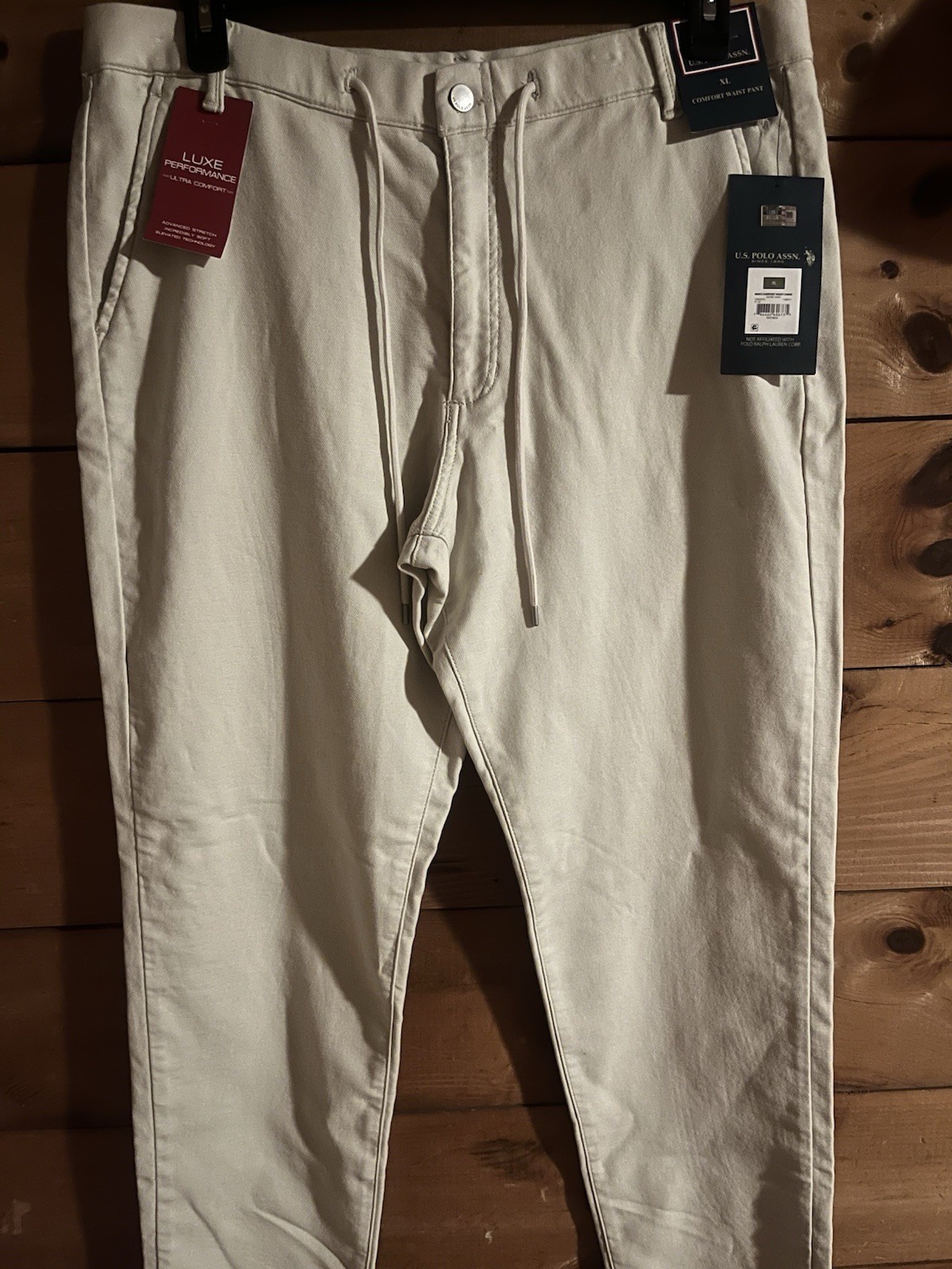 NWT US Polo Luxe Performance Comfort Waist Chinos Men’s Size XL Straight Leg