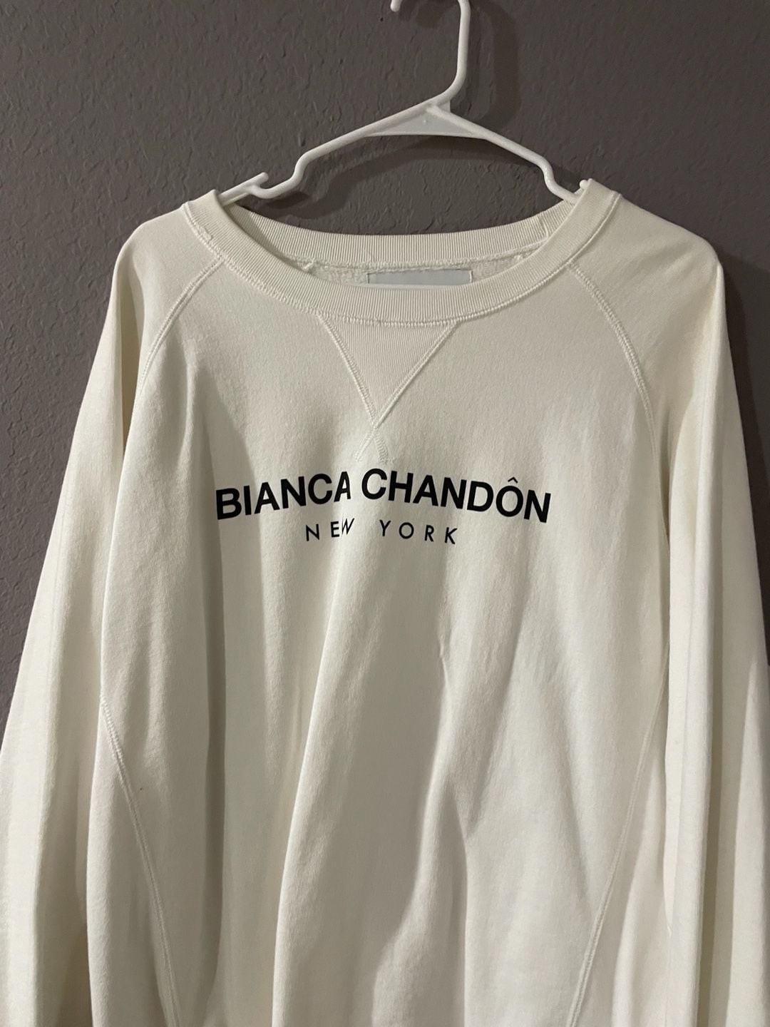 Bianca Chandon New York Logo Raglan Crewneck Sweatshirt