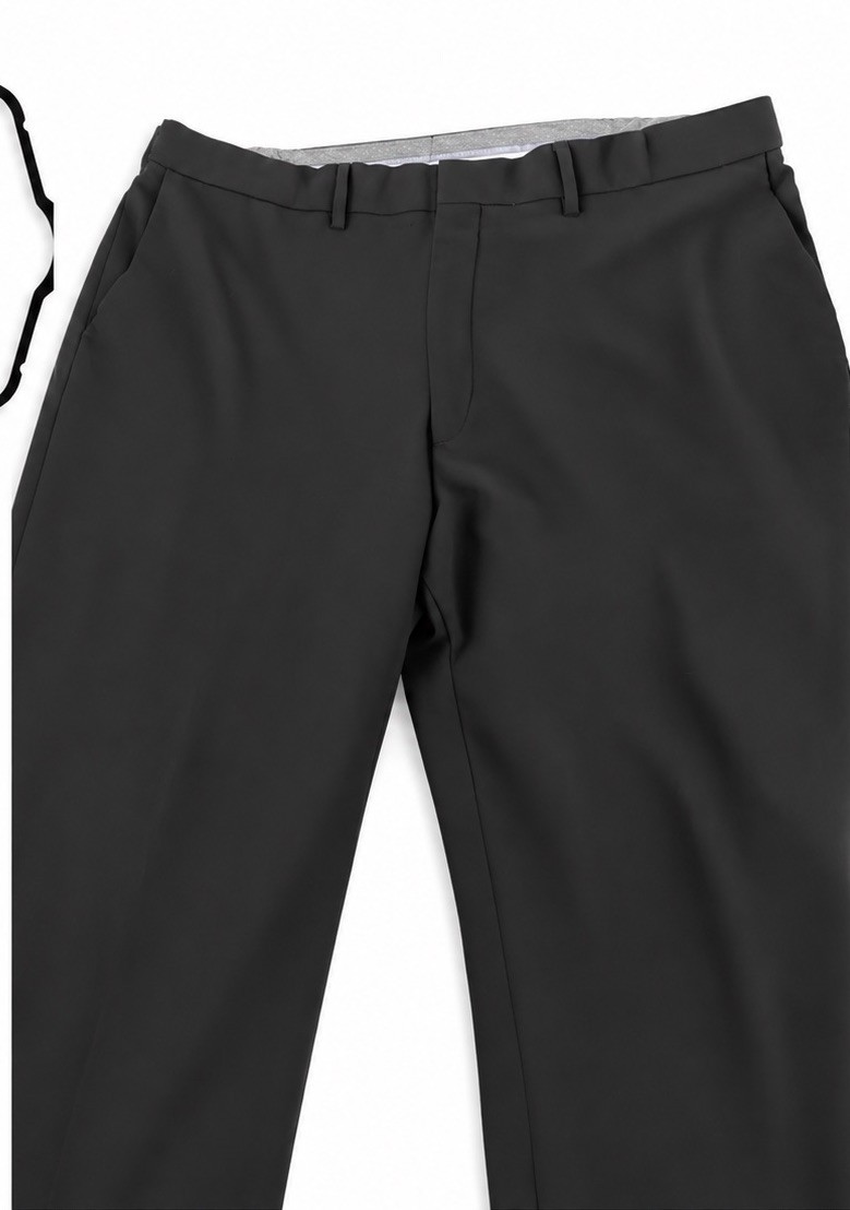 Haggar Classic Comfort Men’s Black Dress Pants 40×30 Flat Front Career