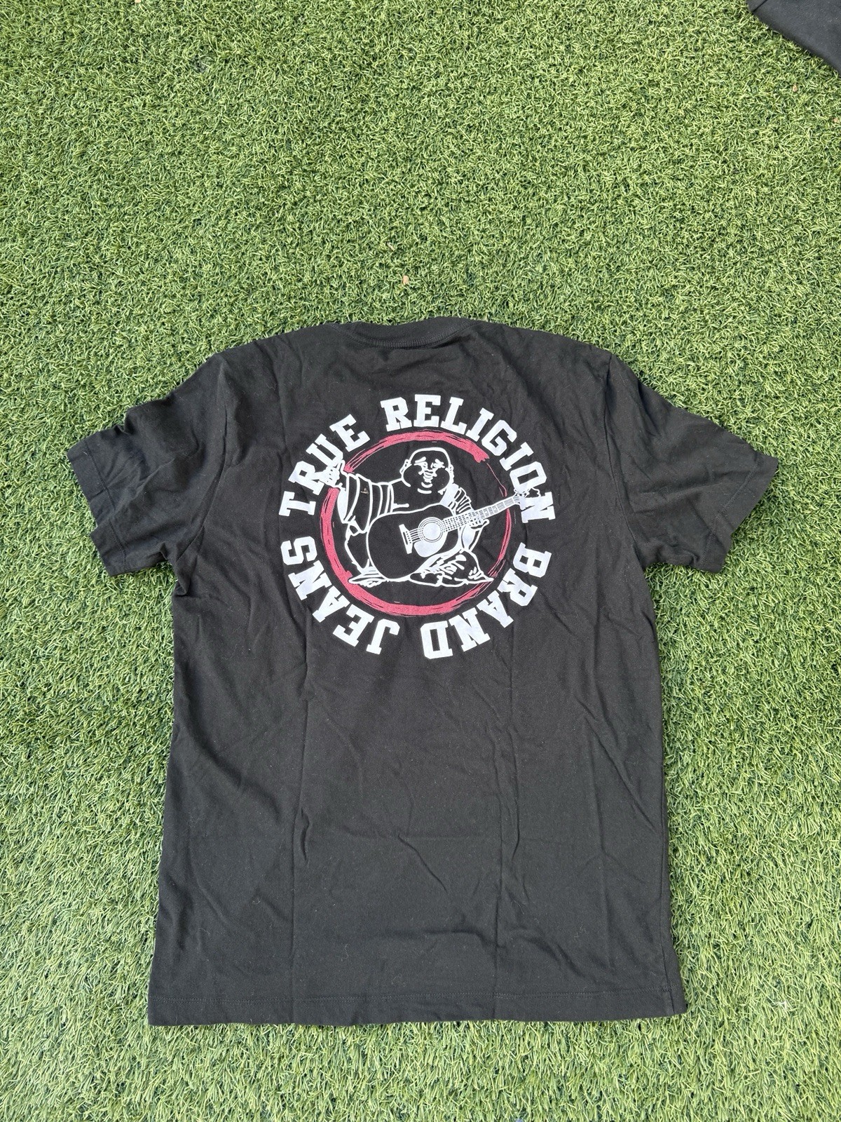 TRUE RELIGION BUDDHA Designer Graphic T-shirt, LARGE Gently Worn