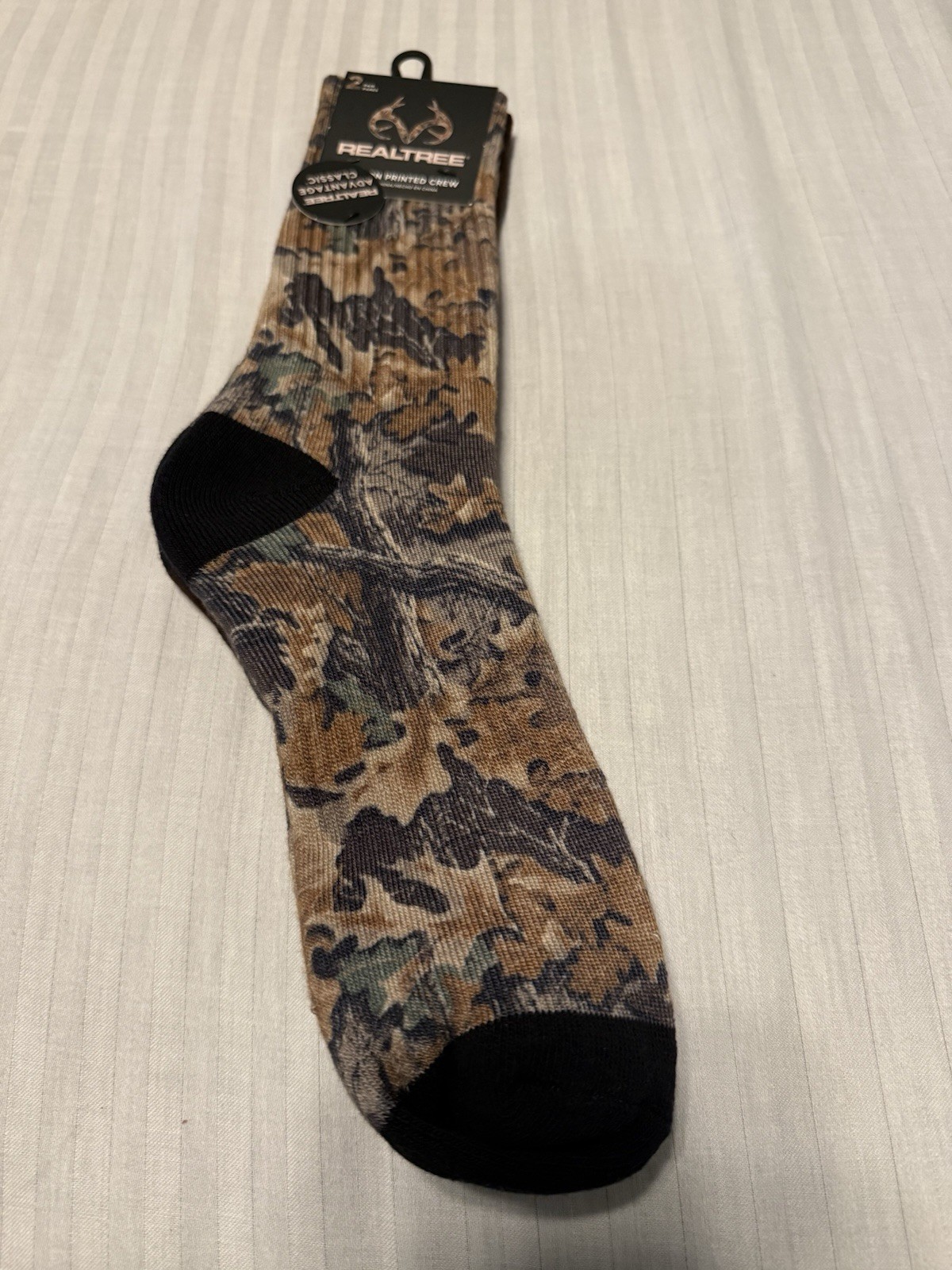 Realtree APX Cushion Printed Crew Socks 2-Pack Size 6-12
