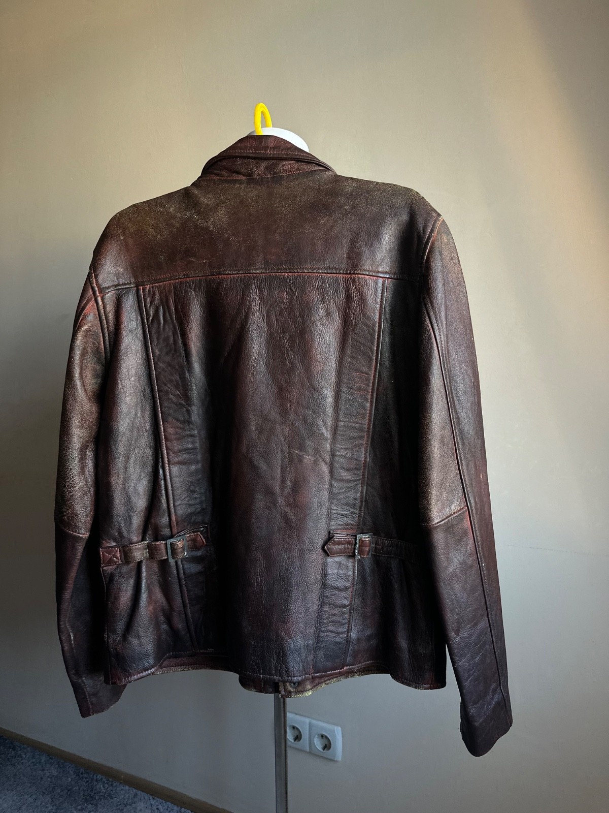 Indiana Jones Distressed Leather Jacket Size L Style The Real Mccoy’s 30-40’s