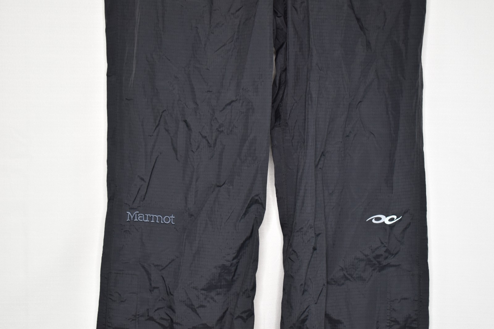 MARMOT Medium Short Men’s 100% Nylon Wind Rain Drawstring Zip Ankle Pants Black