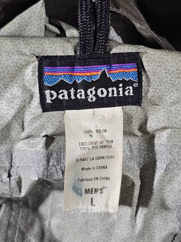 Patagonia Lightweight Rain Jacket Grey Exclusive Of Trim 100% Polyamide Large