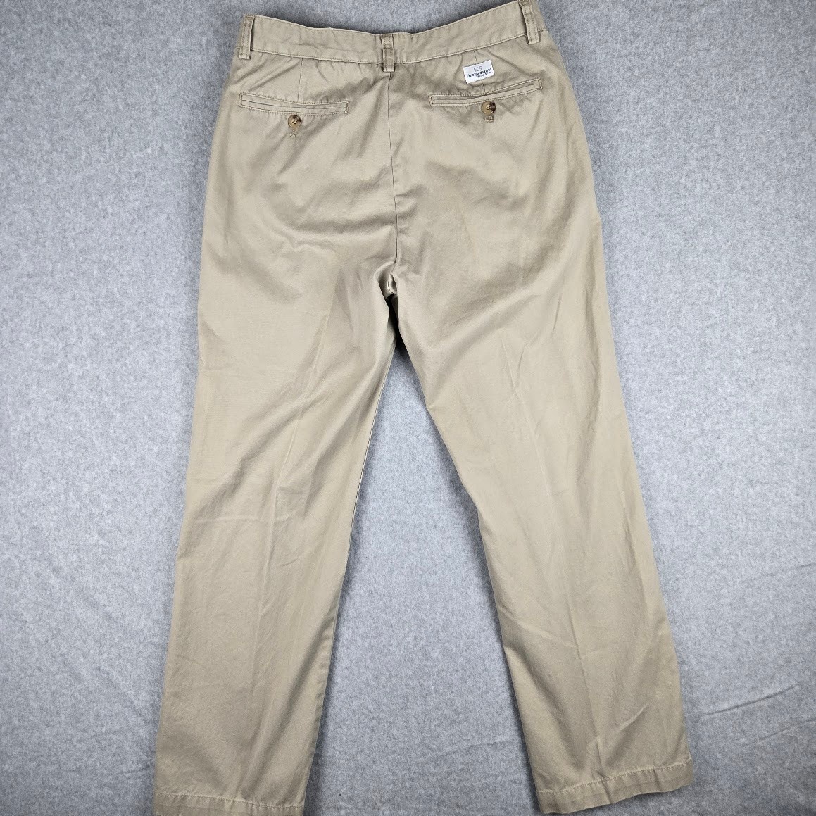Vineyard Vines Club Pant Mens 32×30 Khaki Beige 100% Cotton Chino Flat Front