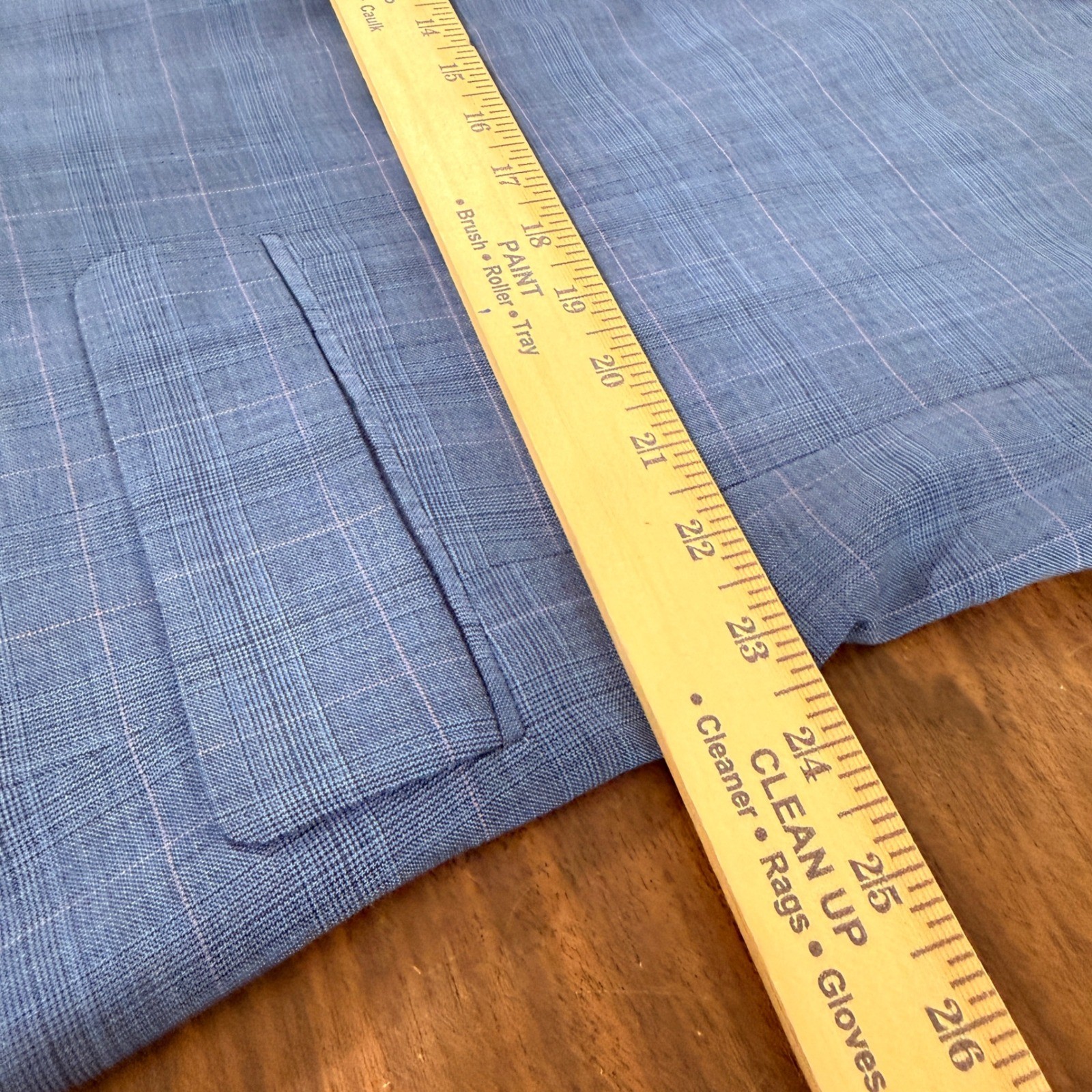 NEW Jos. A. Bank Blazer Mens 48R Sport Coat Blue Glen Plaid Tailored Fit Jacket