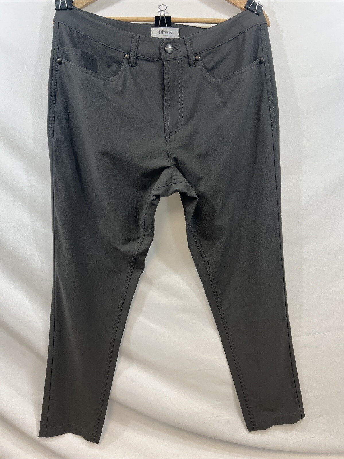 Oliver’s Apparel Men’s Passage Stretch Pant Org $148 NWOT Carbon Grey Many Sizes