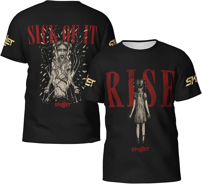 Hot New Śkillet All Over Print 3D Shirt S-5XL Unisex Shirt For Fan DT1046
