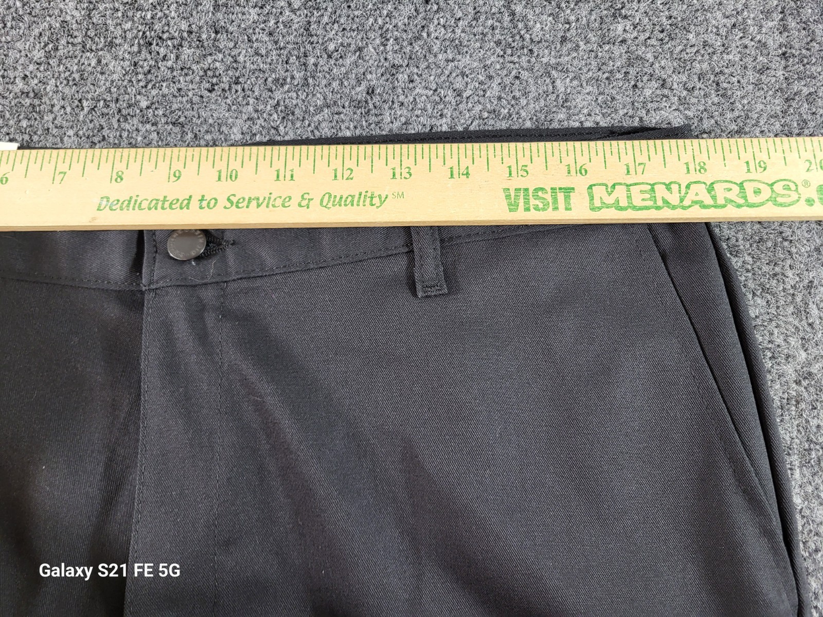 Dickies Relaxed Fit Flex Work Pants Mens 36×34 Black Straight Leg Poly/Cotton