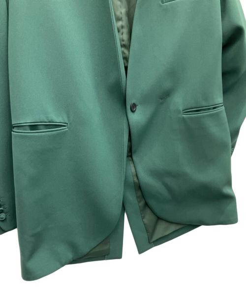 Ameri S Green Polyester Collared Jacket Ladies Slim Fit Outerwear