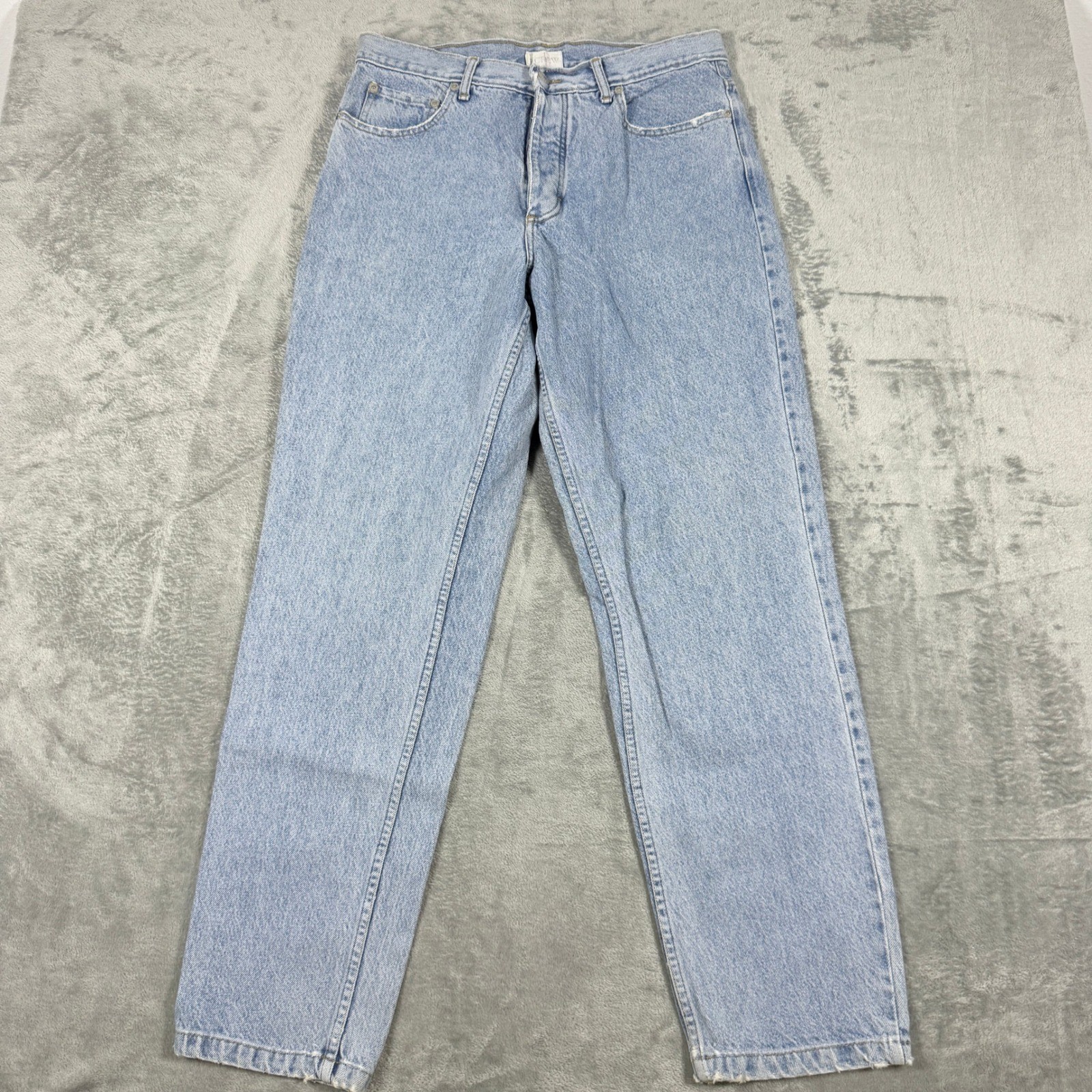 Vintage J.Crew Oarsman Mens 34×32 Jeans Light Wash Button Fly Distressed