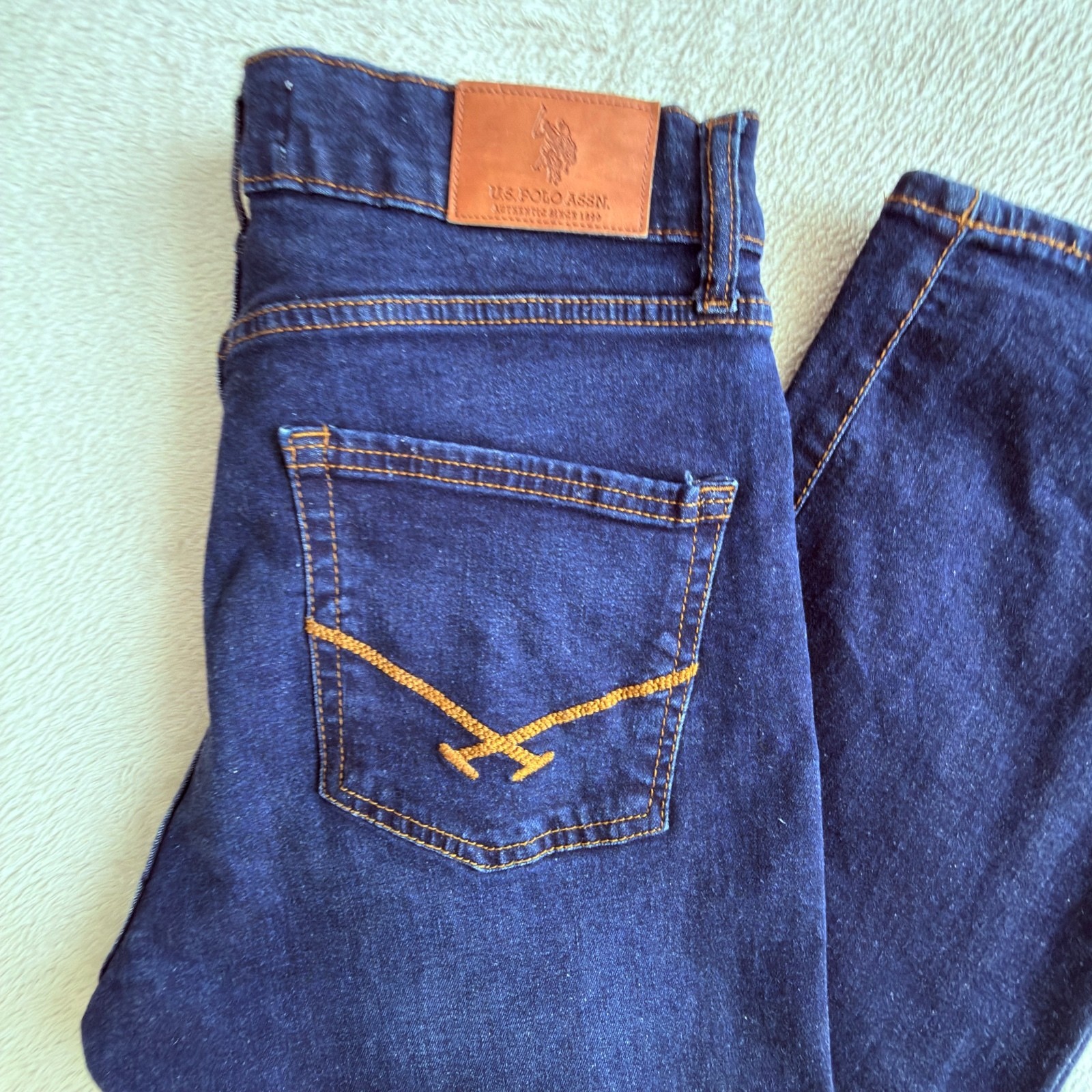 U.S. Polo Assn. Men’s Straight Relaxed Fit Denim Jeans Blue 32R