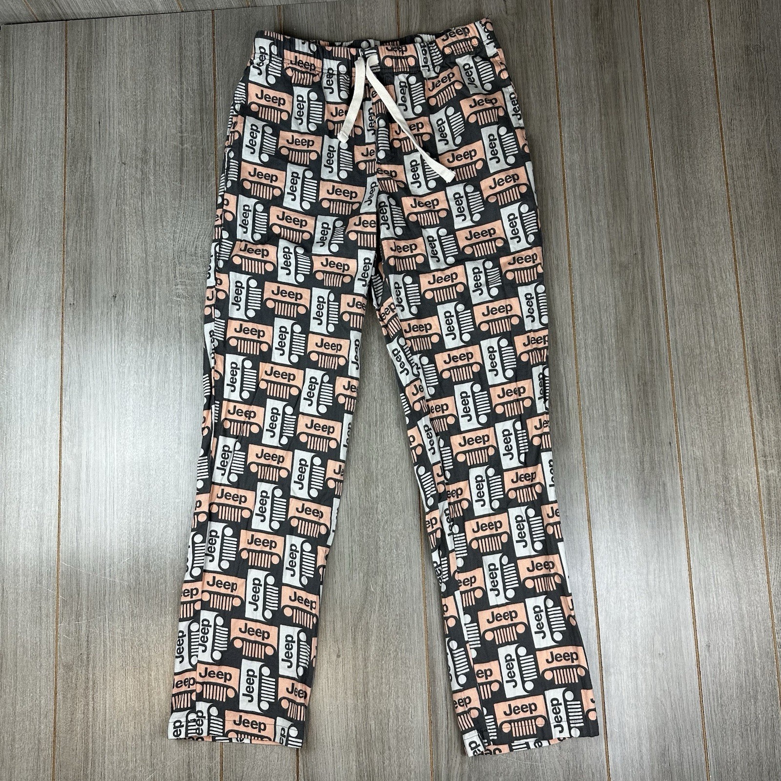 JEDCO Jeep Pajama Pants Mens S Lounge Comfort All Over Print