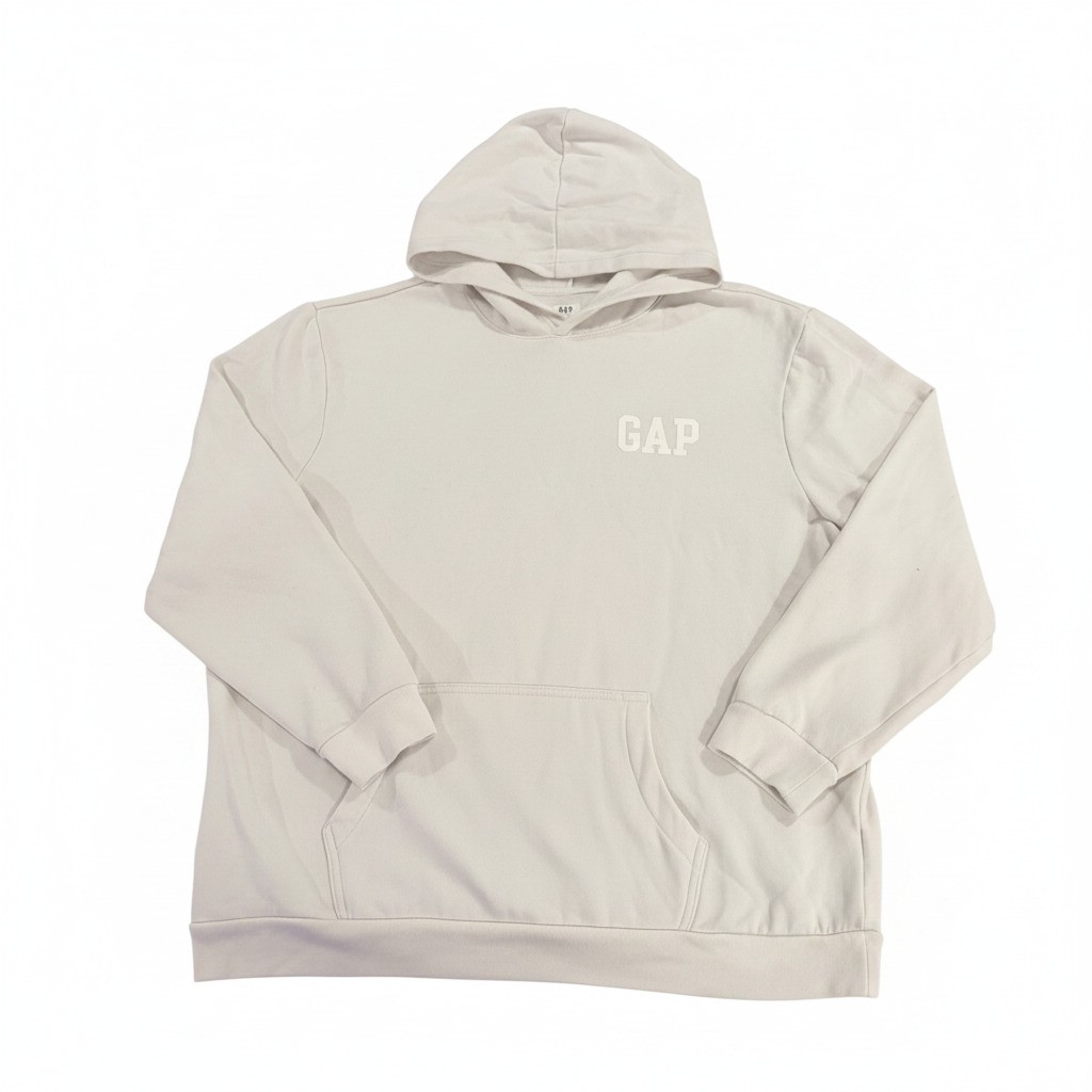 GAP Vintage Soft Hoodie Sweatshirt XXL Cream White