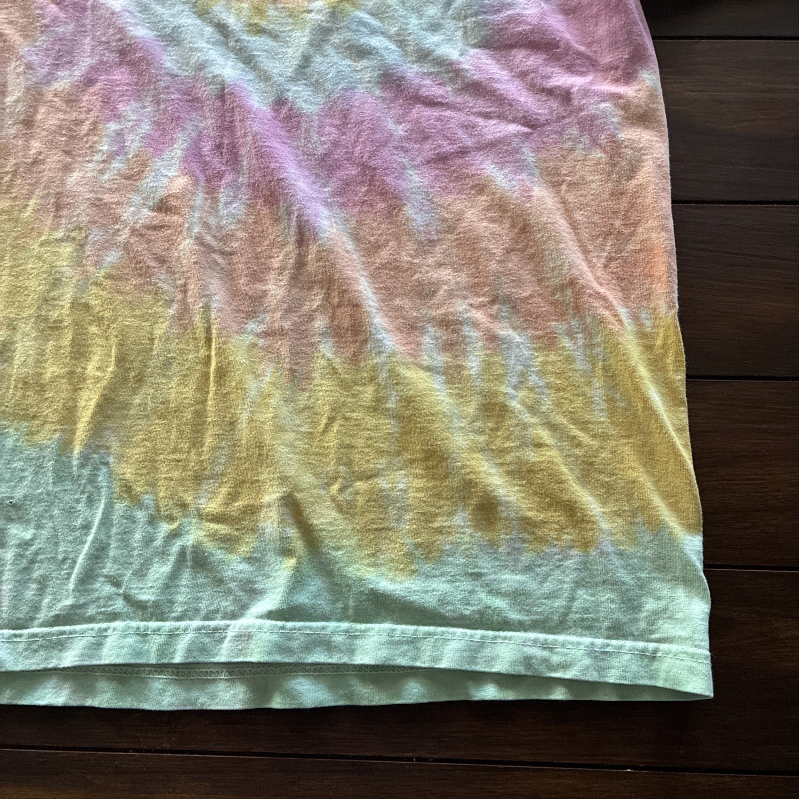 Shaka Wear Heavyweight Tie Dye T-Shirt – Relaxed Fit – SHERBET RAINBOW -Medium