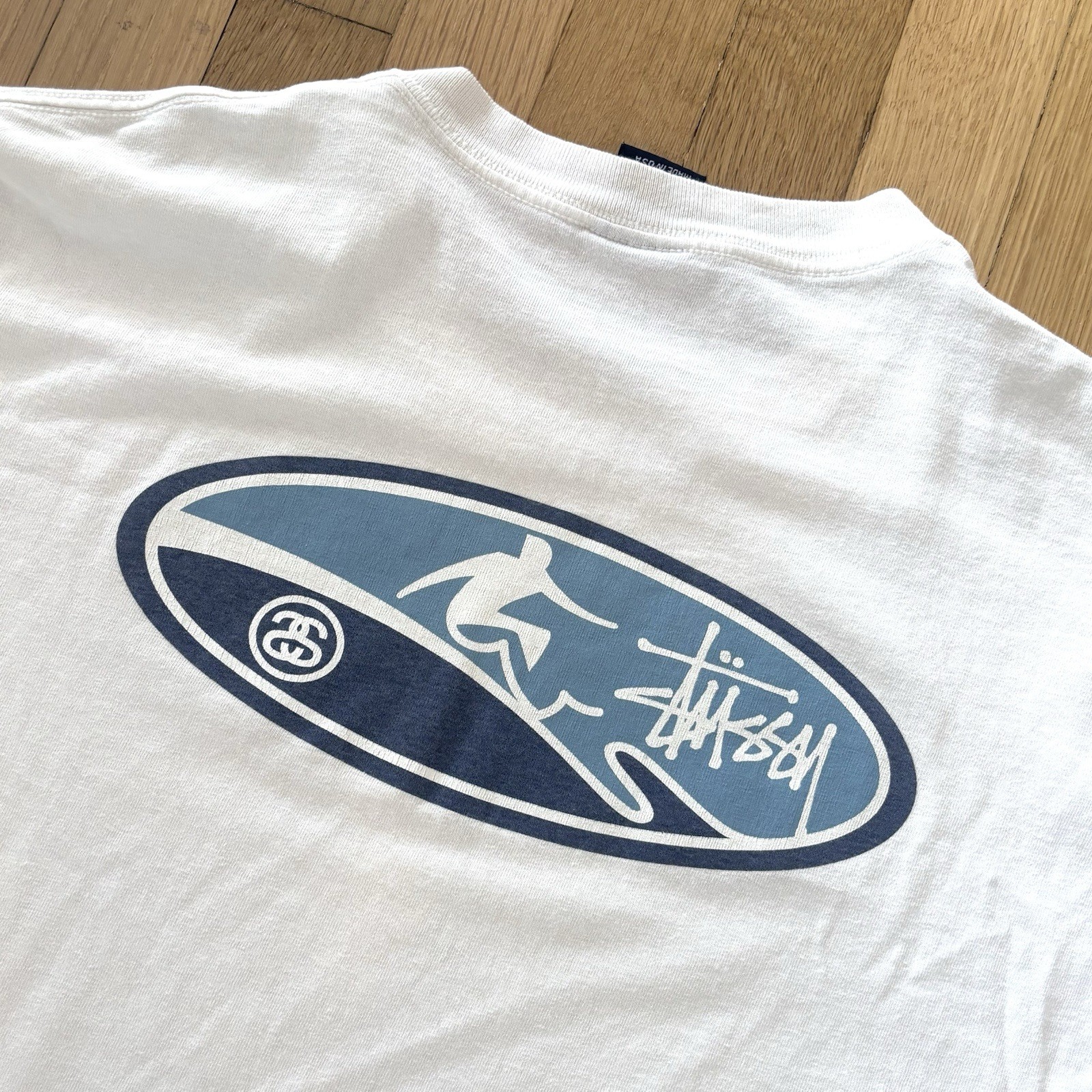 Vintage Stussy Surf Graphic Shirt Grail XL 90s Made in USA Single Stitch Tee