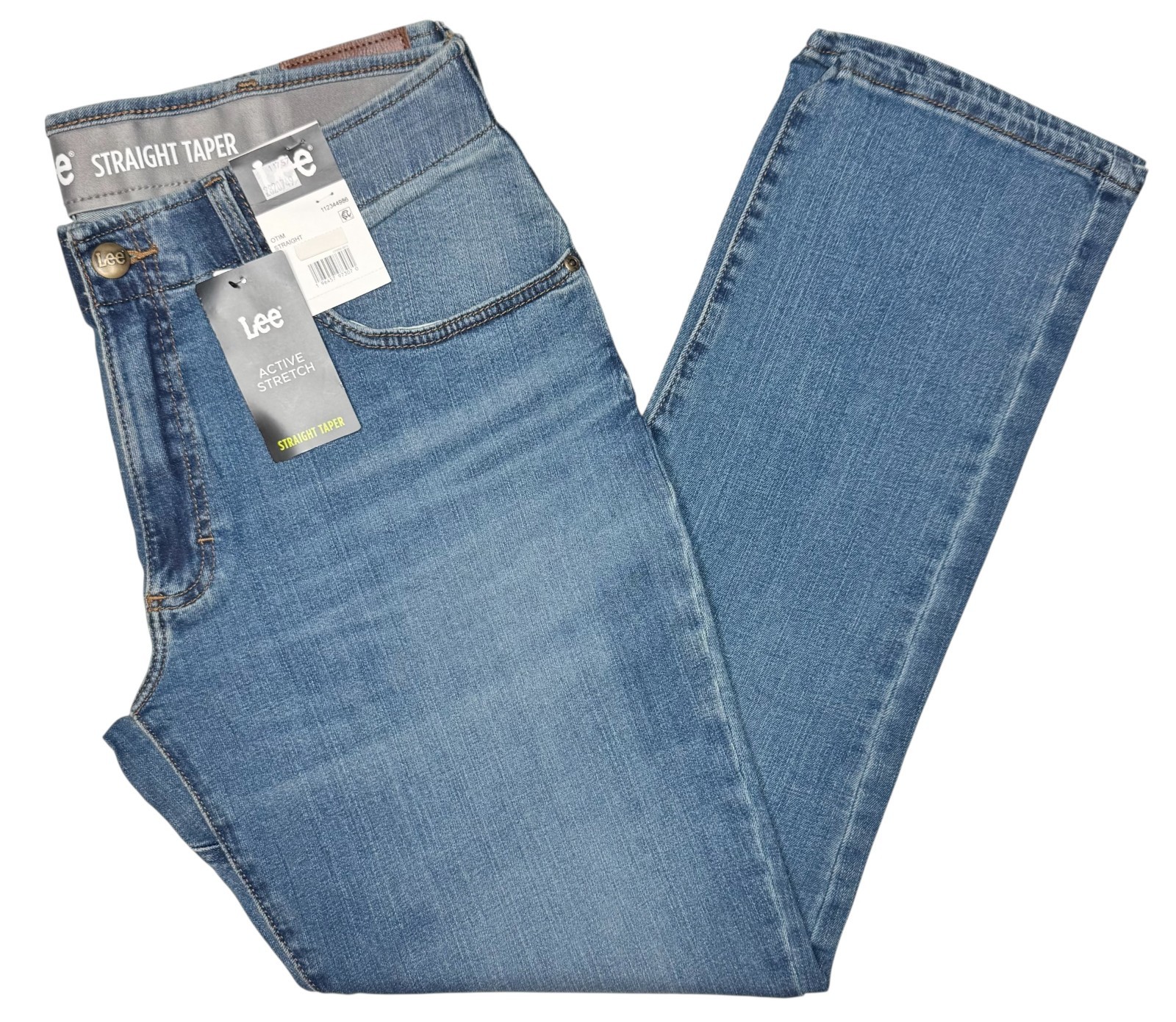Lee #11757 NEW Men’s Motion Flex Waistband Active Stretch Straight Taper Jeans