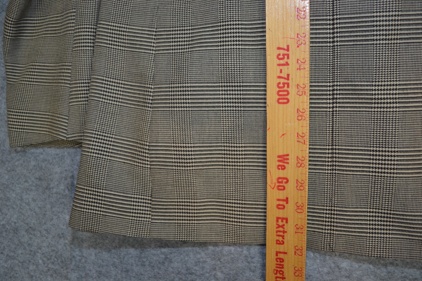 VTG Polo Ralph Lauren Blazer Men 42L Brown Glen Plaid Houndstooth Sport Coat USA