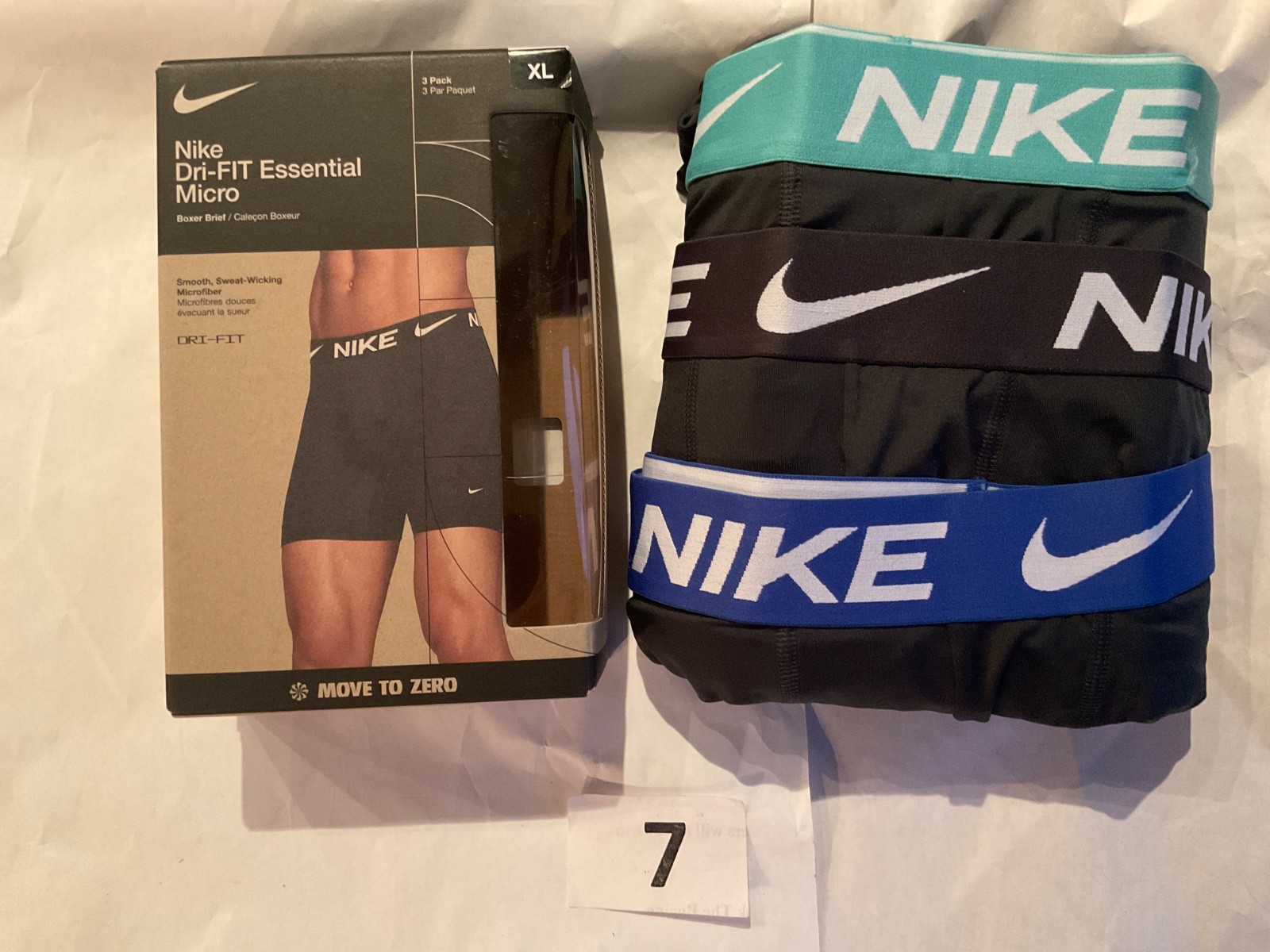 Nike Essential Micro 3-Pack Boxer Brief Dri Fit New Orange Blue Gray Pink Black