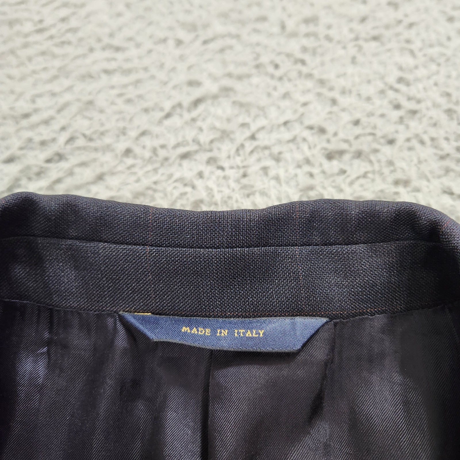 Brooks Brothers 1818 Sport Coat Mens 43R Blue Drago Lanificio In Biella Italy