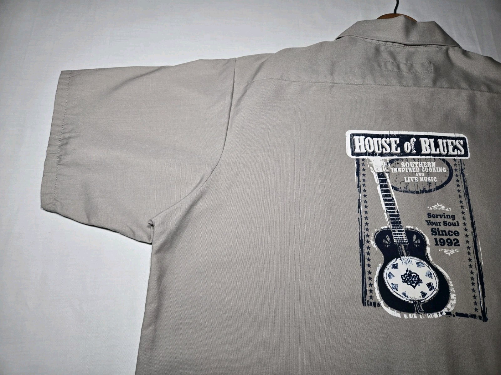 Red Kap Button Up Short Sleeve Work Shirt 2xl ( House Of Blues)
