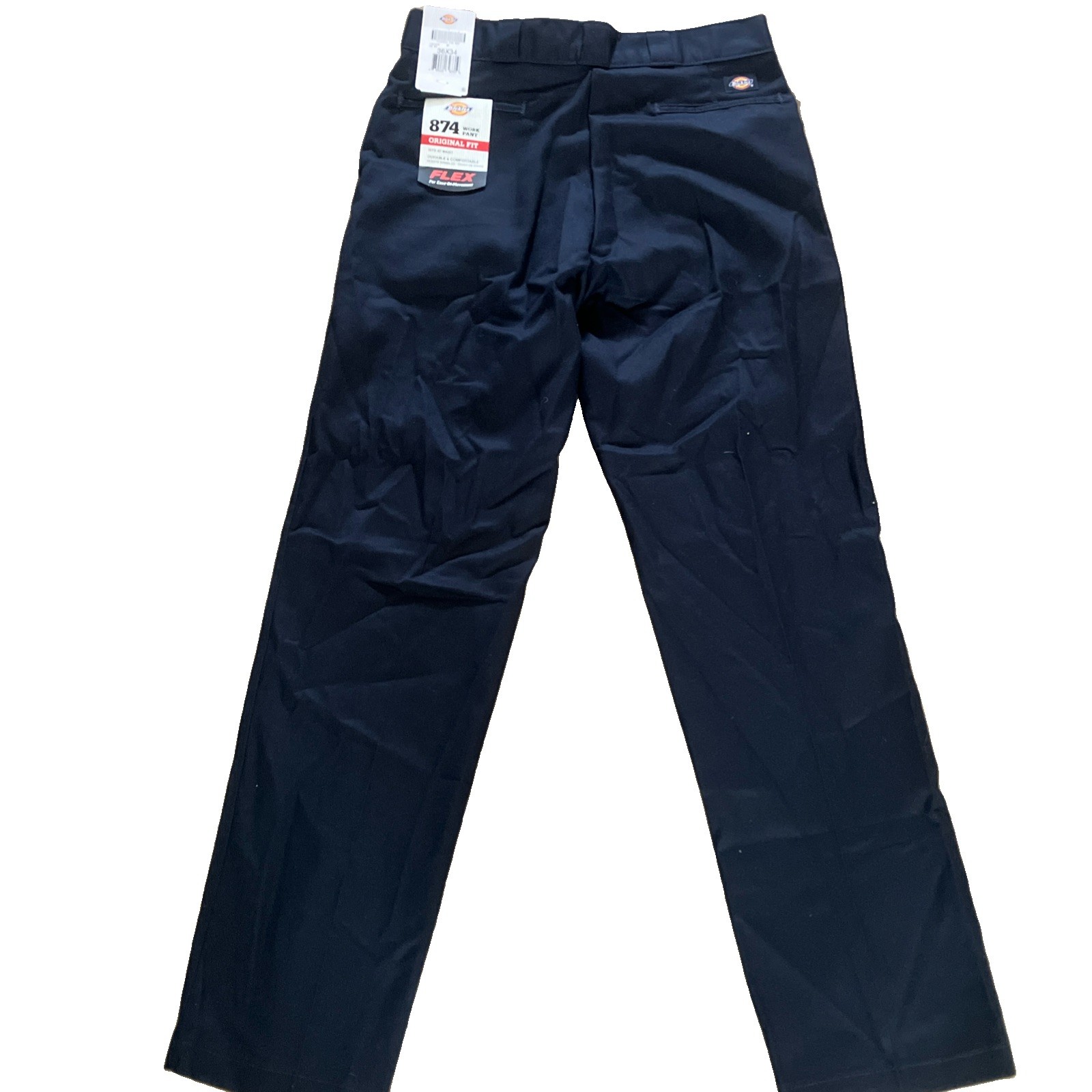 Dickies 874 Flex Original Fit Mens Work Pants Dark Navy Blue 36×34 NWT 874F DN