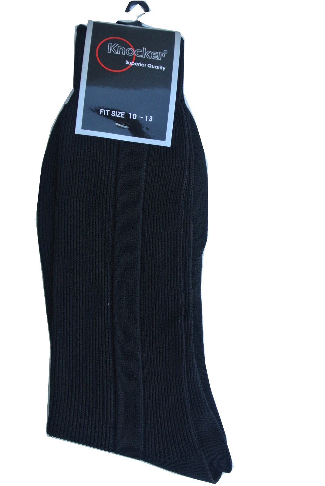 6 ,12 pairs Lot Knocker Men’s Solid BLACK Dress Socks Size 10-13