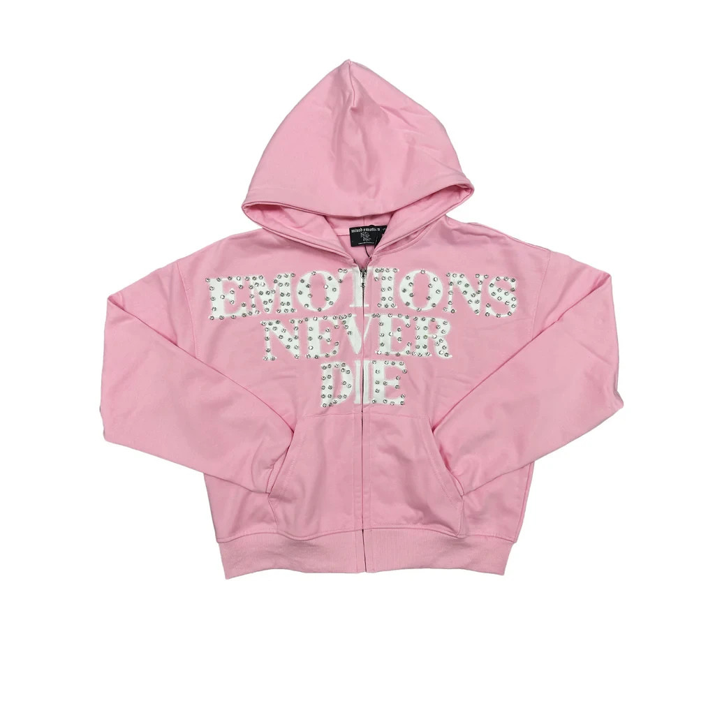Mixed Emotion Pink End Zip-Up S-XL