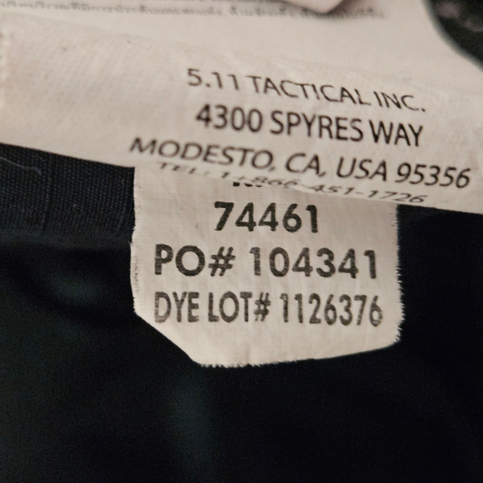511 Tactical Men’s Fast-Tac Urban Pants 74461 Black Men’s Size 34 x 36
