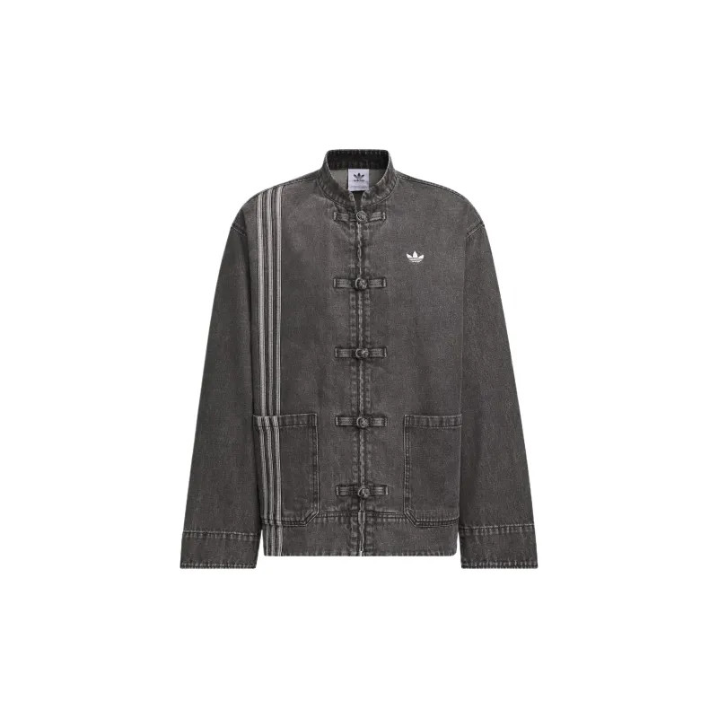 Adidas Originals CNY Year of Snake Denim Jacket Unisex Denim Black JY8275
