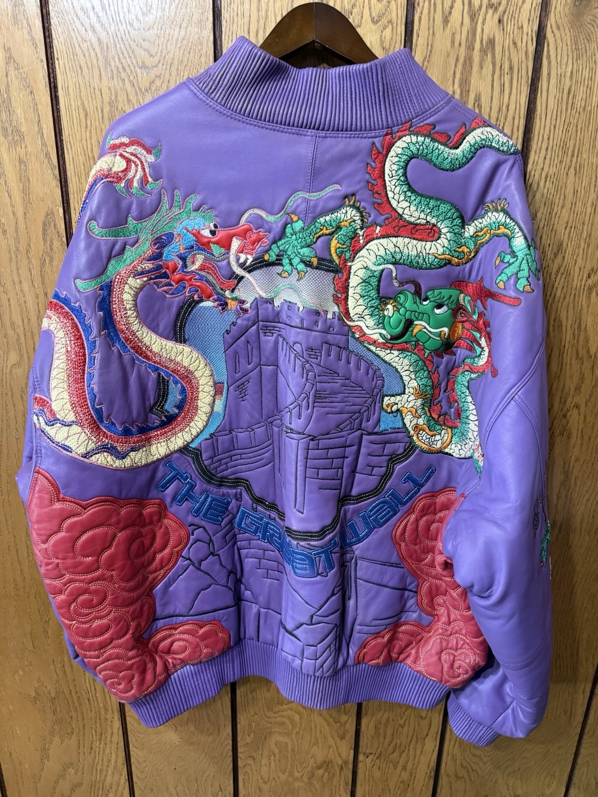 Al Wissam “Great Wall Of China” Leather Jacket (56)