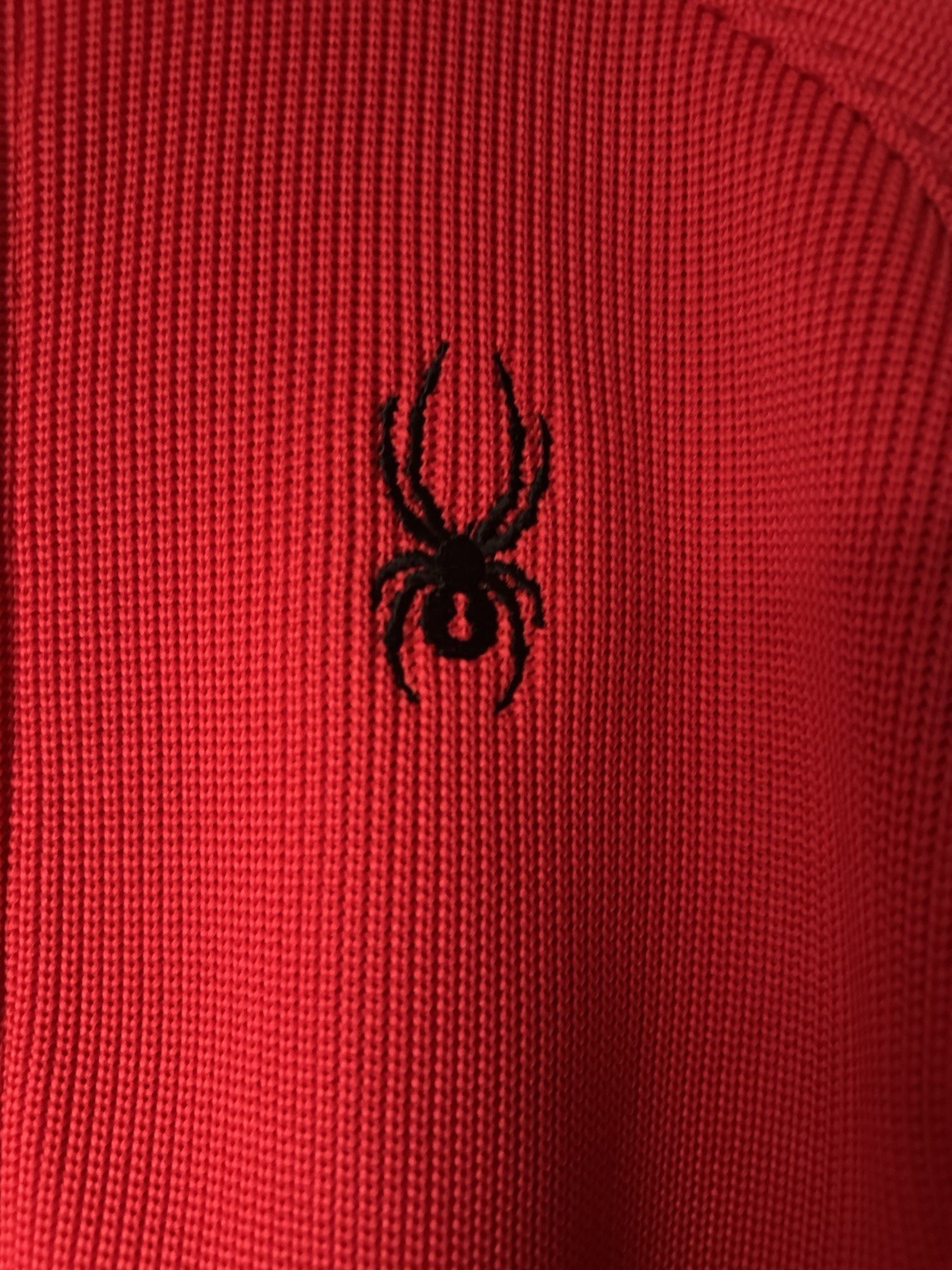 Spyder Men’s Constant Full Zip Jacket Racing Red Black NWOT Size Large