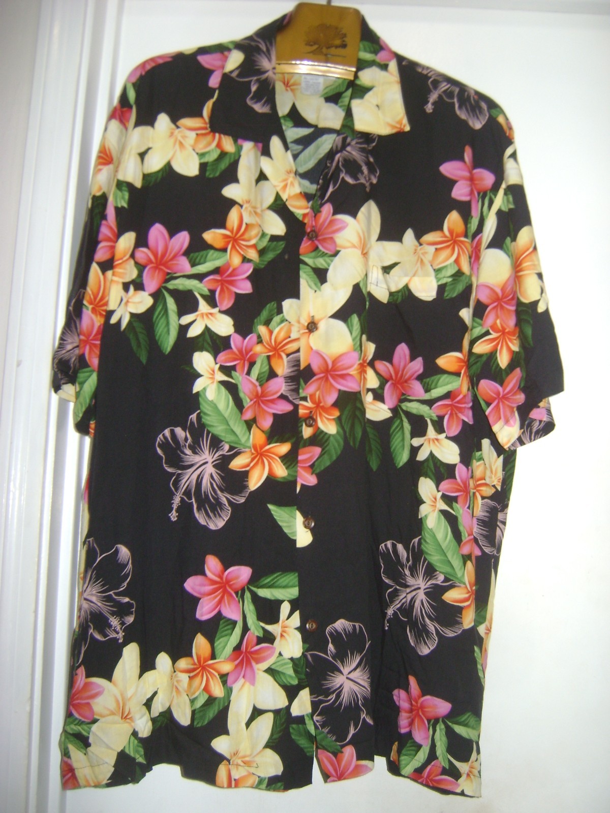 LOT of 3 MENS XL S/S RAYON HAWAIIAN SHIRTS 2 PALMS CAMPIA AMERICAN RAG