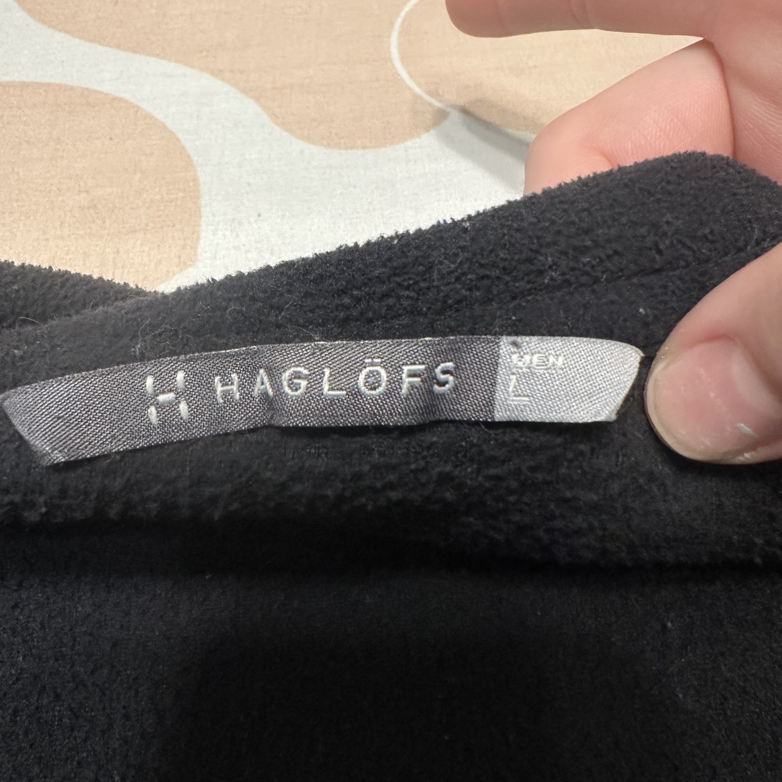 Haglofs Astro II Fleece Jacket Men’s Large Black Full Zip Technopile Hiking