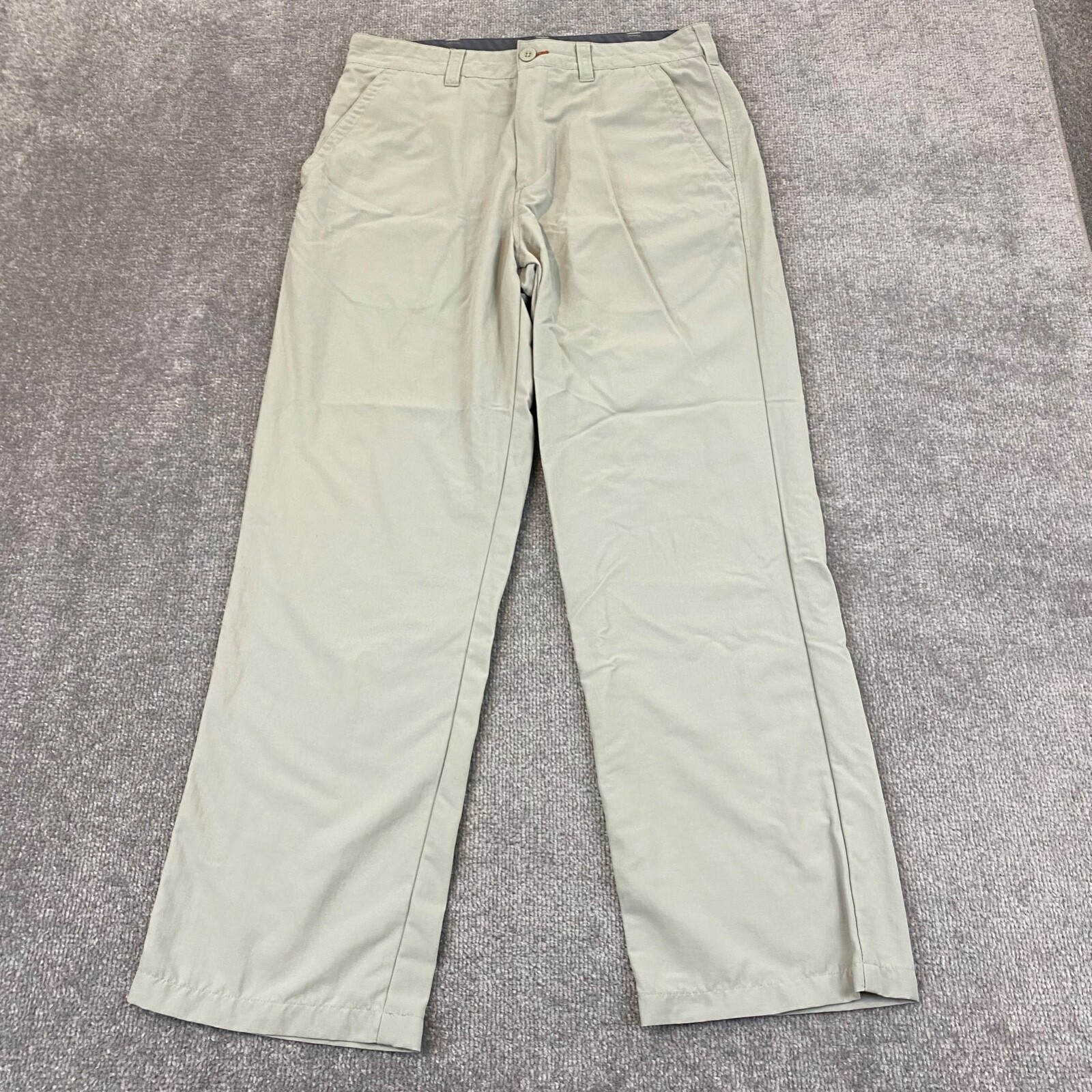 ROHAN Pants Mens 32×29 Light Beige Hiking Golf Trail 100% Polyamide Trousers