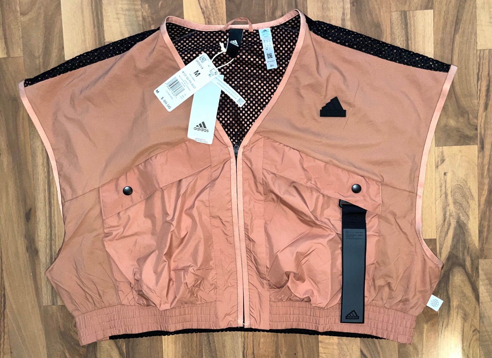 New Authentic Mens Adidas City Escape Q2 Premium Vest IA0014 Brown Sz M