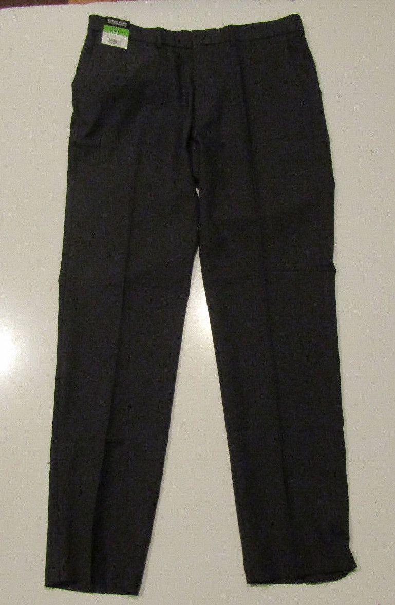NWT Mens KENNETH COLE Slim Fit Techni-Cole Performance Pants Med Gray 38 W 29 L