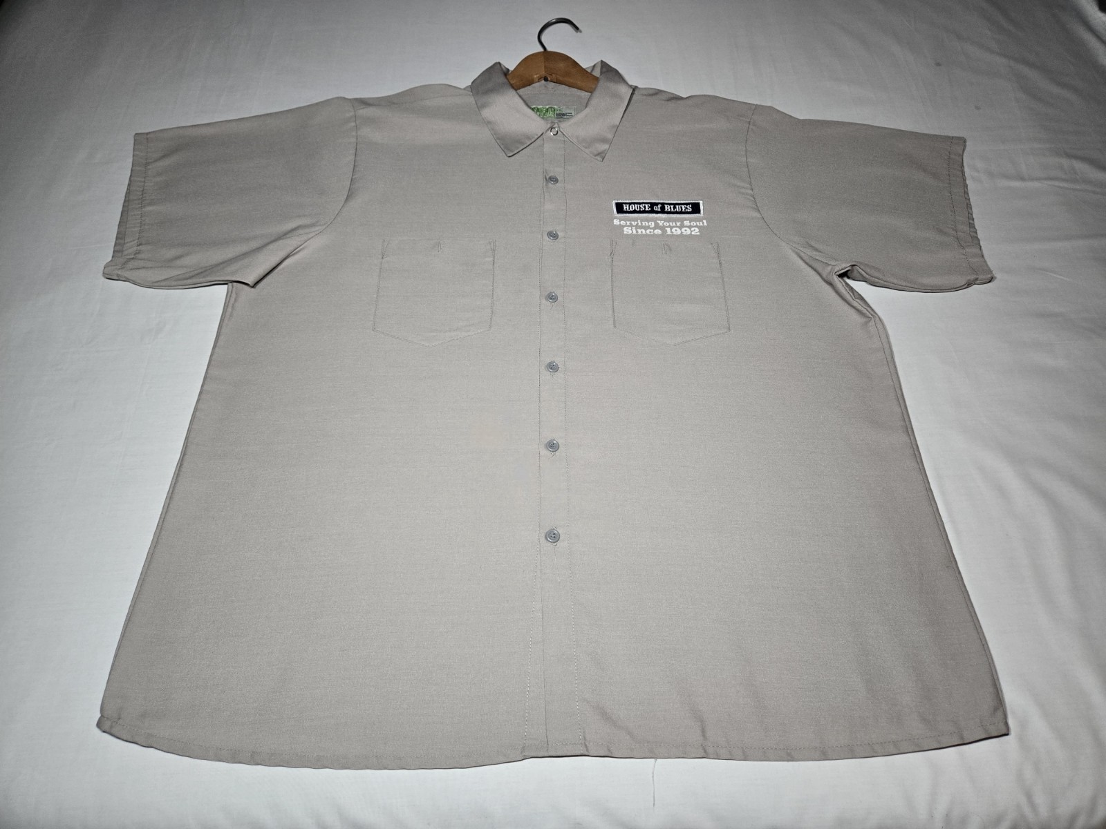 Red Kap Button Up Short Sleeve Work Shirt 2xl ( House Of Blues)