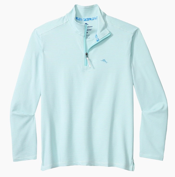 Tommy Bahama Island Zone Men’s COSTA WAVE Half Zip PULLOVER, Large, XL