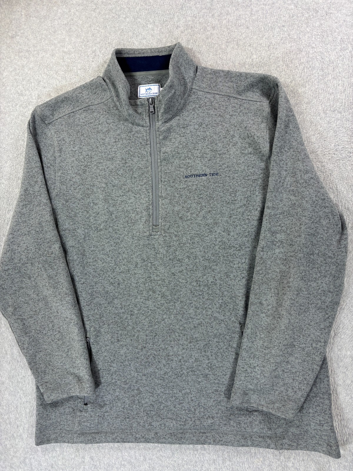 Southern Tide 1/2 Zip Fleece Pullover (Men’s 2XL) Gray