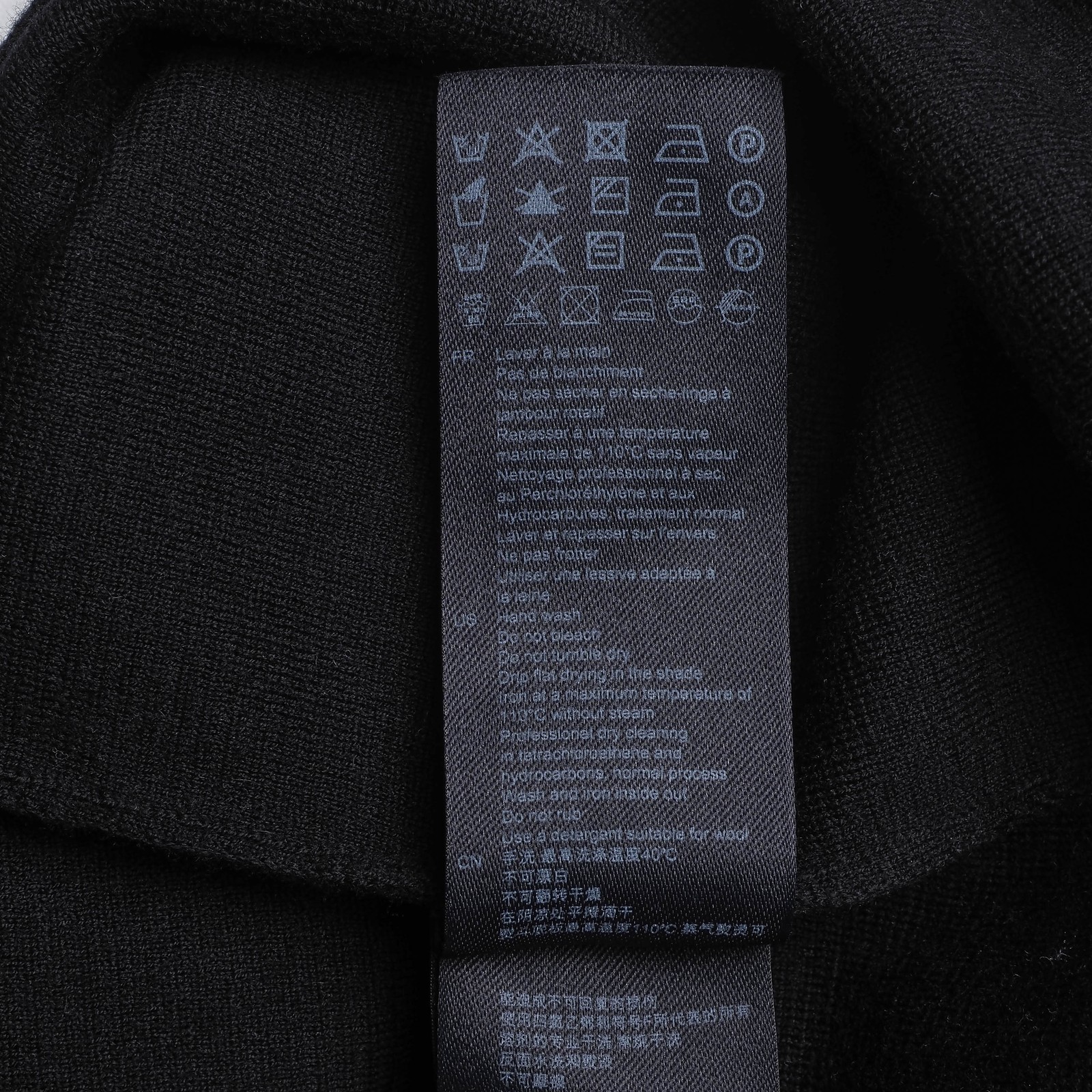 Sandro Paris Men’s Sweater Wool Zip Knit Black Size M SHPTR00161