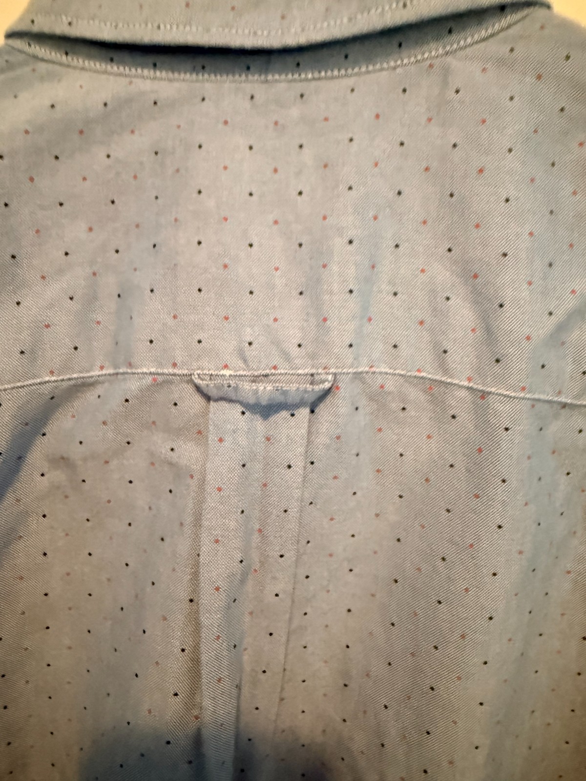 American Eagle Outfitters Mens Blue Dot Shirt Classic Fit L/T