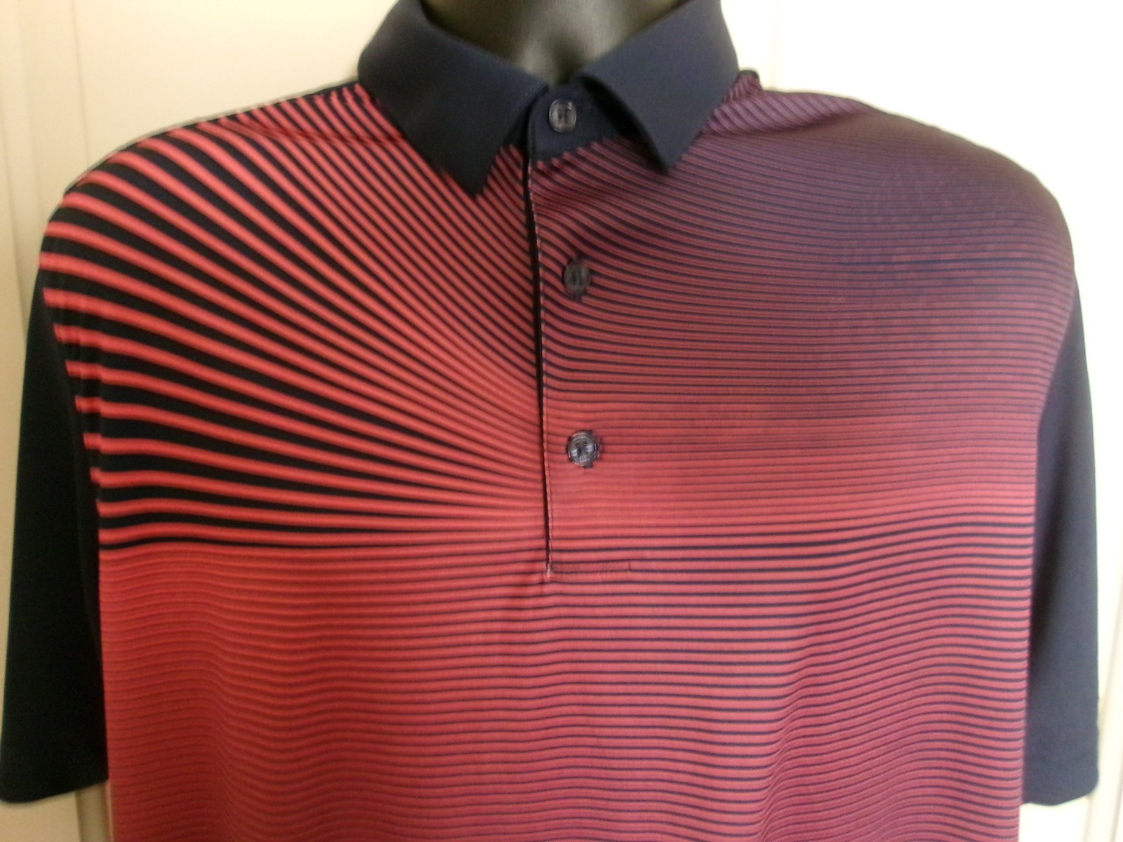 Mens Greg Norman Shark Play Dry Short Sleeve Polo Golf Shirt Size L Large